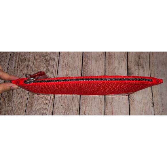 Kenzo Perfumes Red Zippered Cosmetic Pouch Bag Rare New - Picture 5 of 7